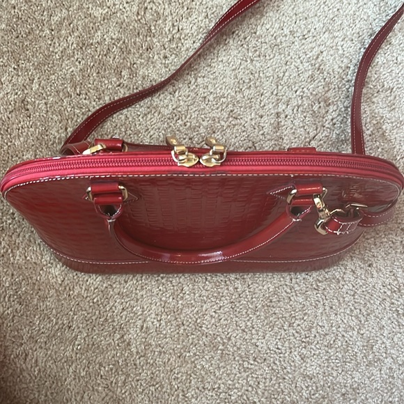 Arcadia Patent Leather Dome Purse - Picture 3 of 13